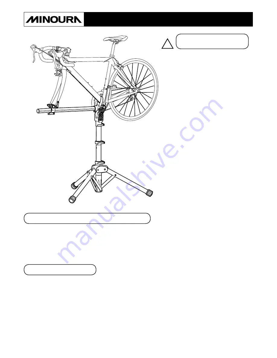 MINOURA RS-1600 Instruction Manual Download Page 1