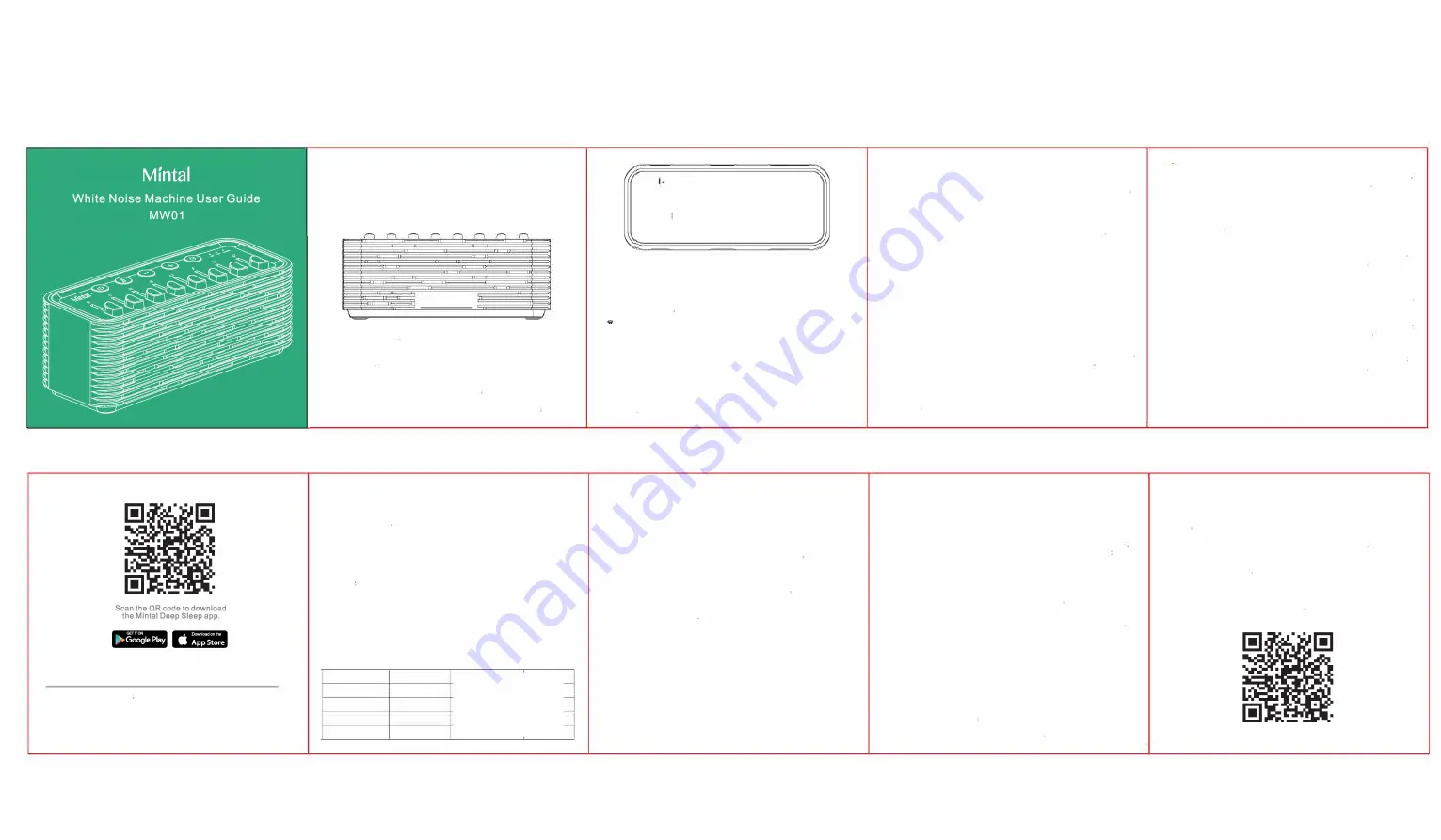 Mintal MW01 Скачать руководство пользователя страница 1