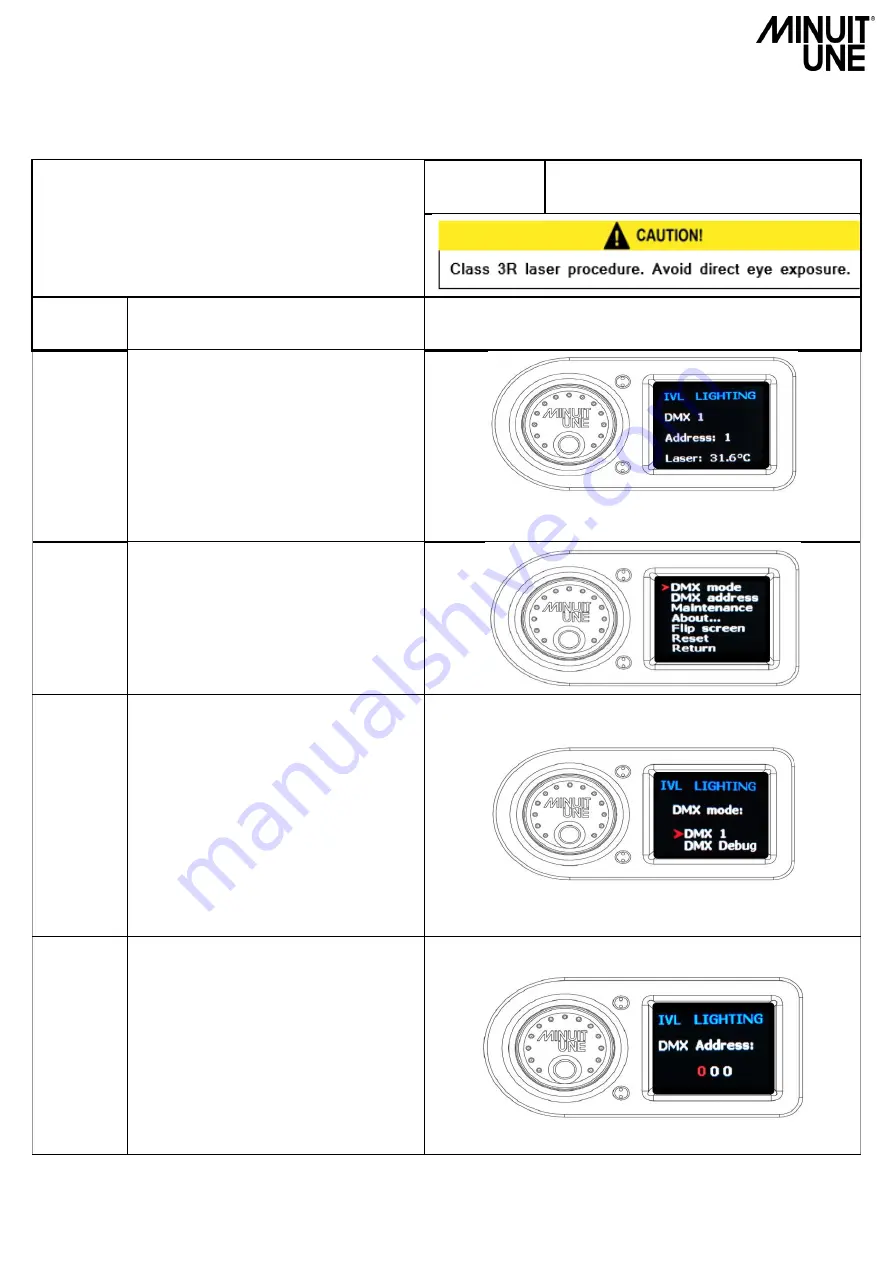 Minuit Une IVL PHOTON Service Manual Download Page 19