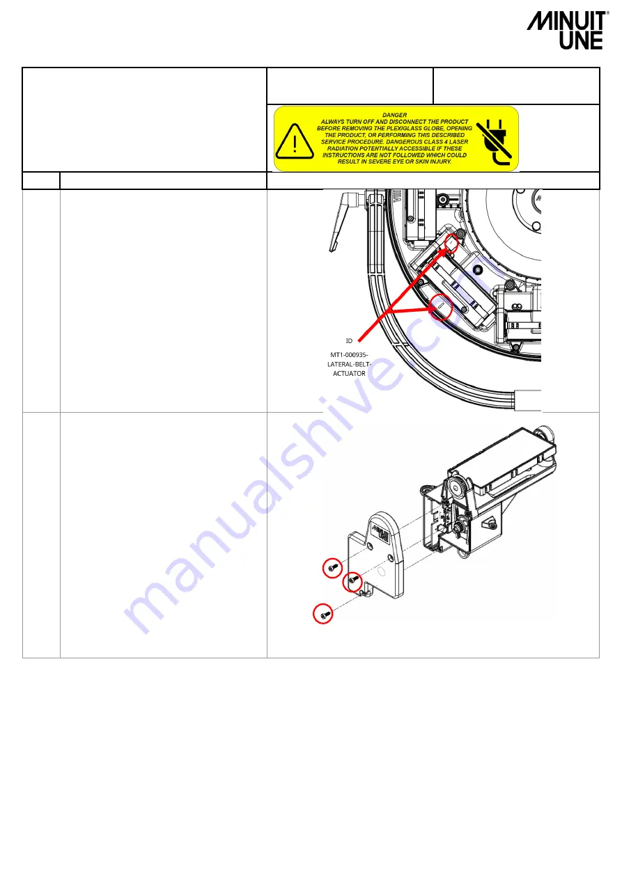 Minuit Une IVL PHOTON Service Manual Download Page 33