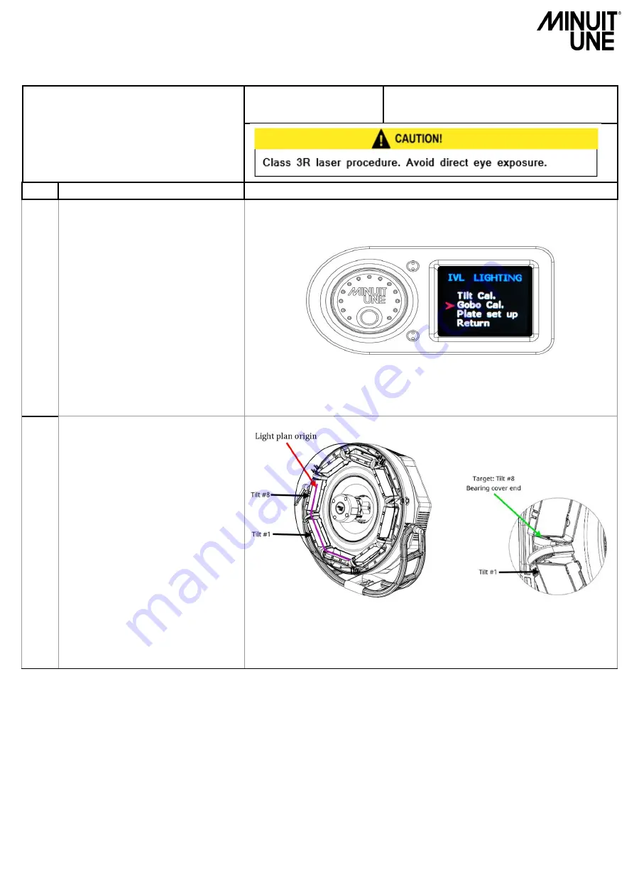 Minuit Une IVL PHOTON Service Manual Download Page 44