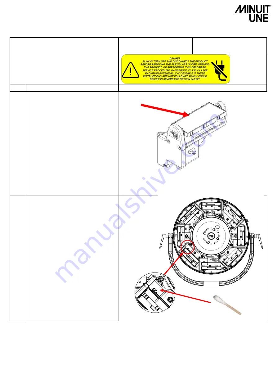 Minuit Une IVL PHOTON Service Manual Download Page 54