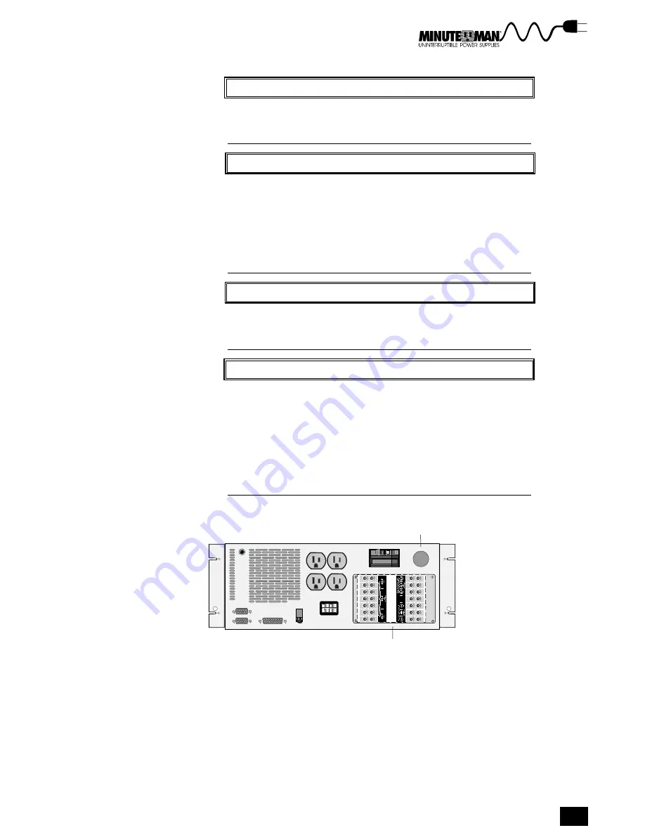 Minuteman Continuous Power Series Owner'S Manual Download Page 15