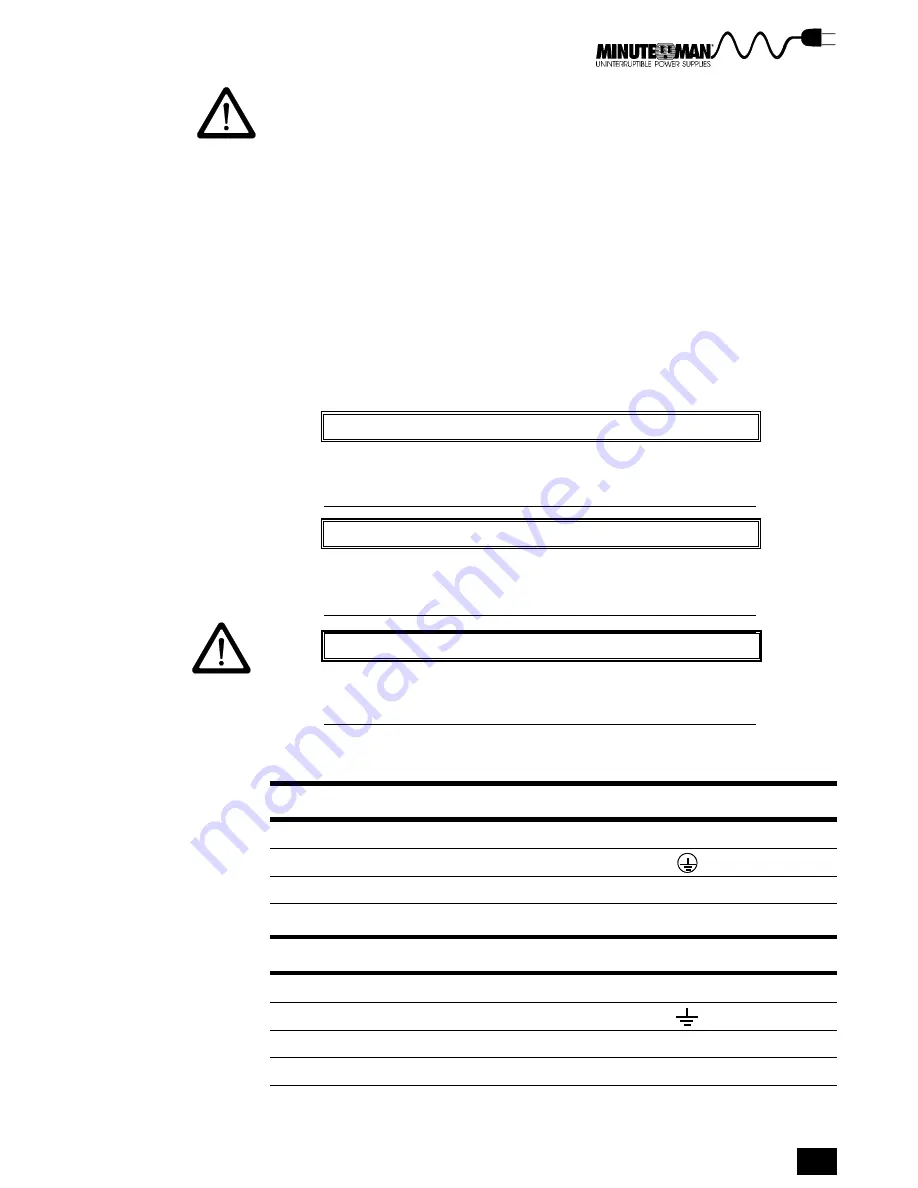 Minuteman Continuous Power Series Owner'S Manual Download Page 19