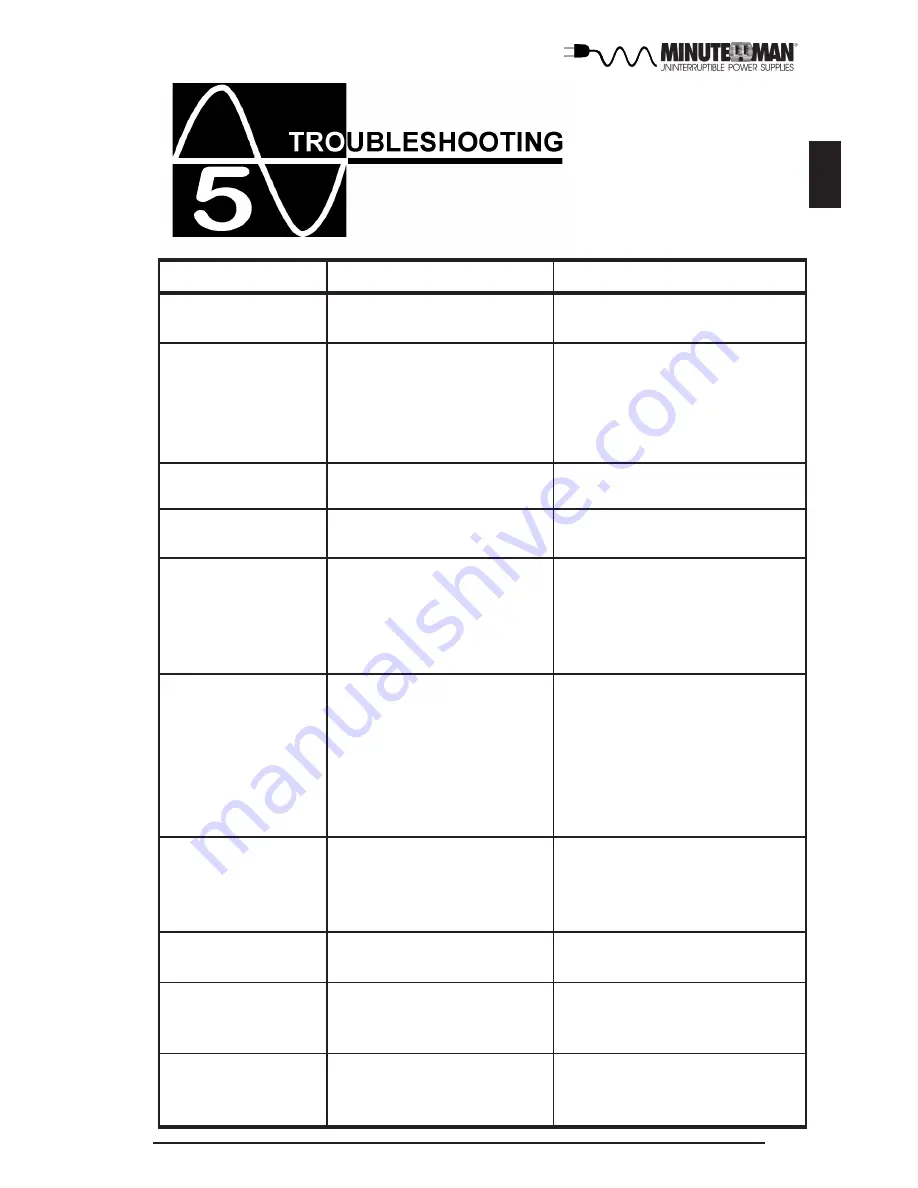 Minuteman E1000RM1U Скачать руководство пользователя страница 16