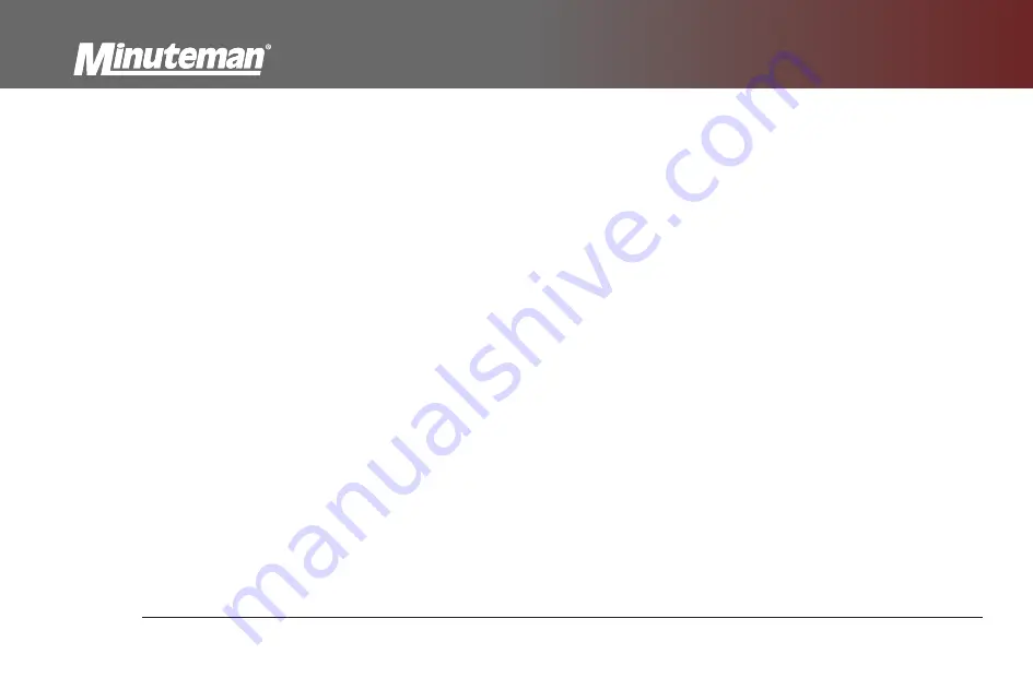 Minuteman E28 User Manual Download Page 8