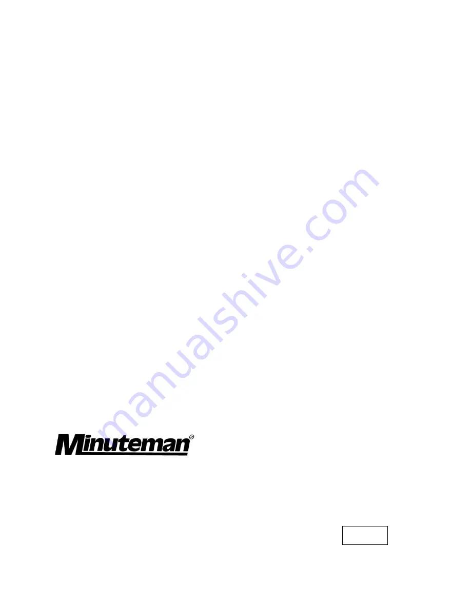 Minuteman Kleen Sweep 35W HM35BQP Operation Manual Download Page 42