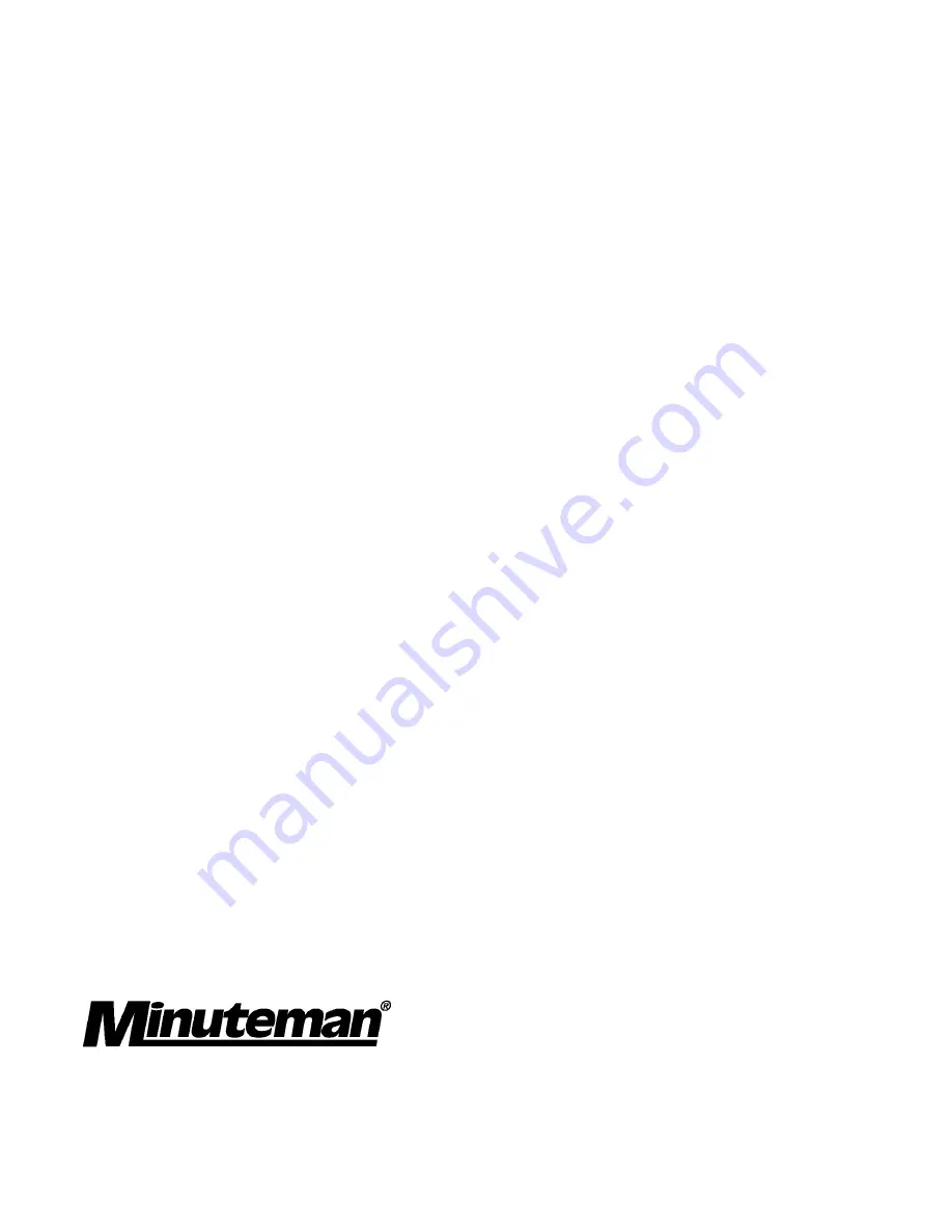 Minuteman MC32036CE Operation And Service Manual Download Page 26