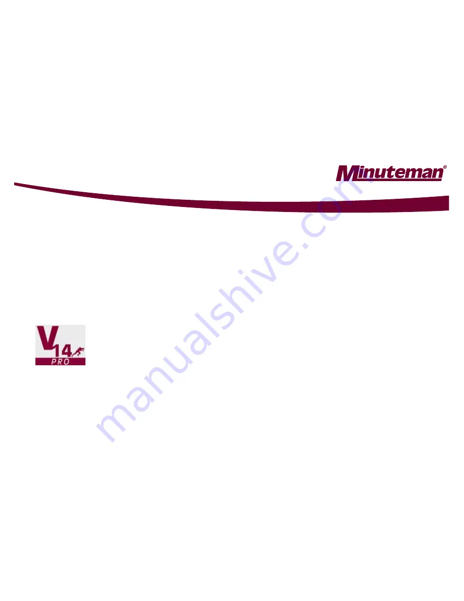 Minuteman V14 PRO User Manual Download Page 1