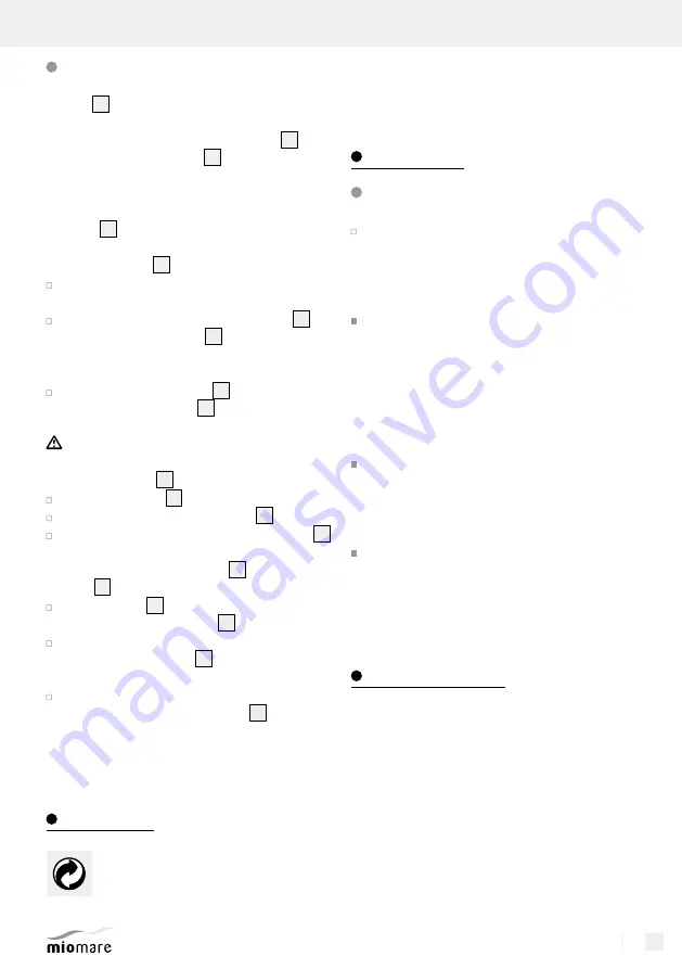 Miomare 106850 Assembly, Operating And Safety Instructions Download Page 29