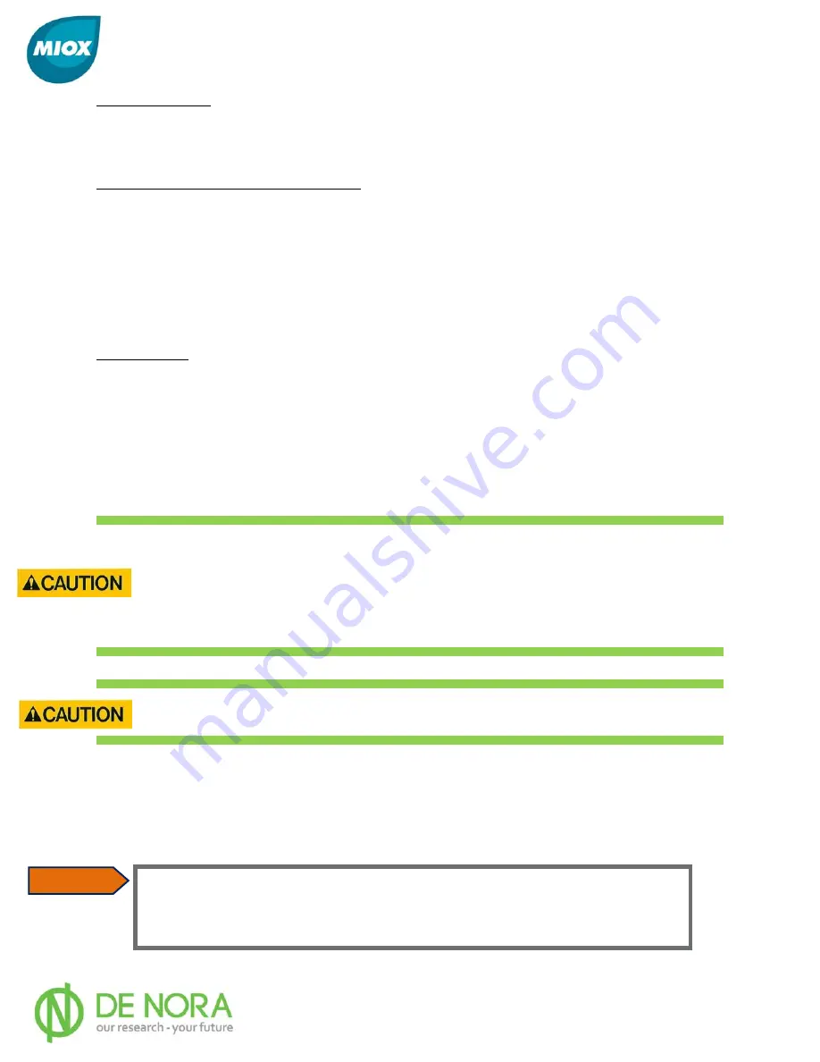 MIOX RIO-S Series Installation, Operation And Maintenance Manual Download Page 43