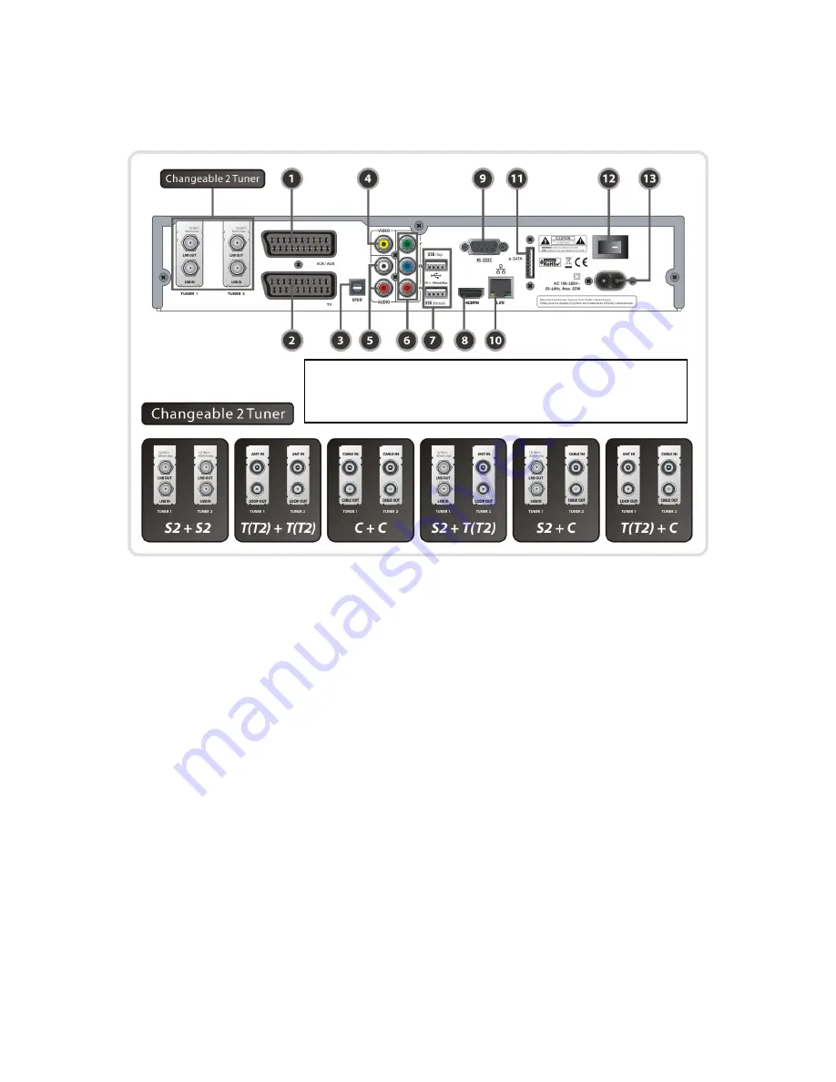 Miraclebox 9 HD Twin PVR User Manual Download Page 70