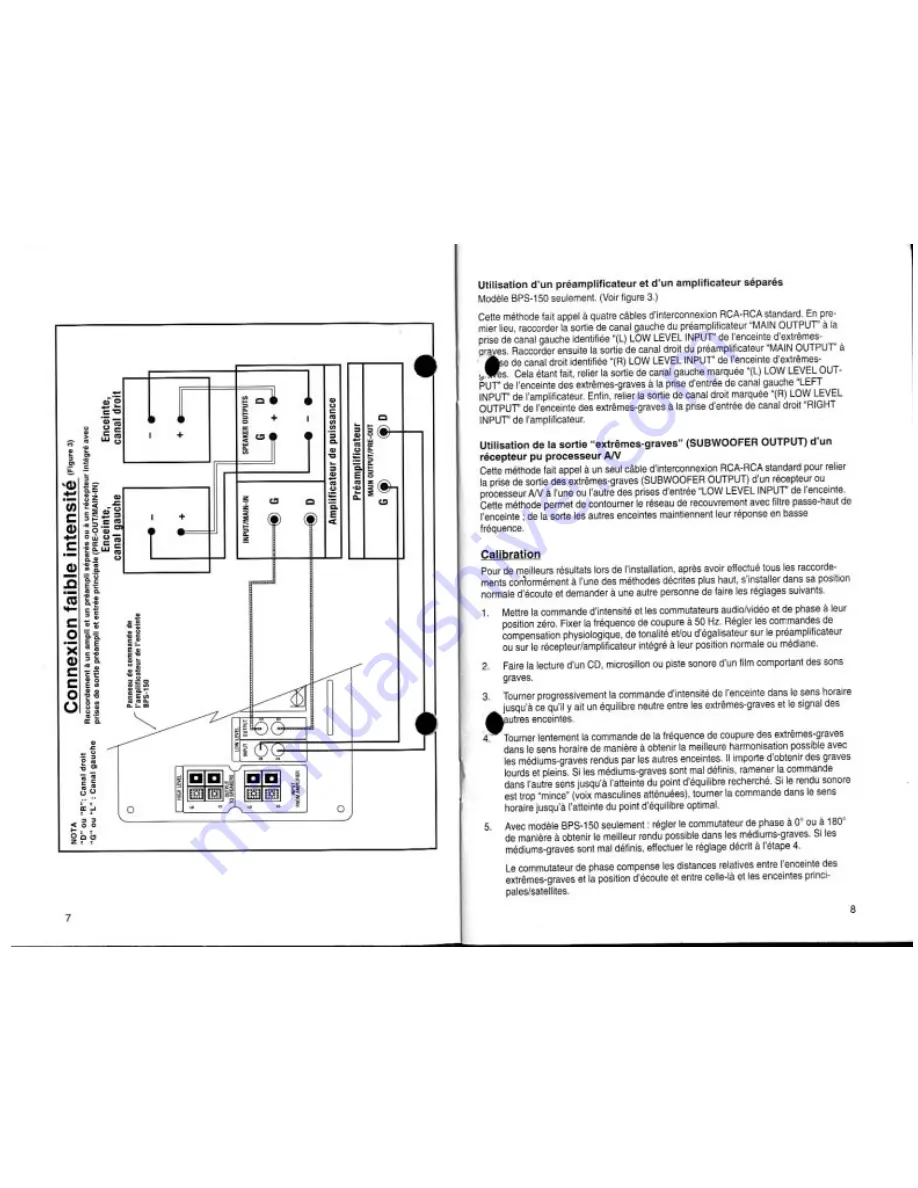 Mirage BPS-100 Owner'S Manual Download Page 13