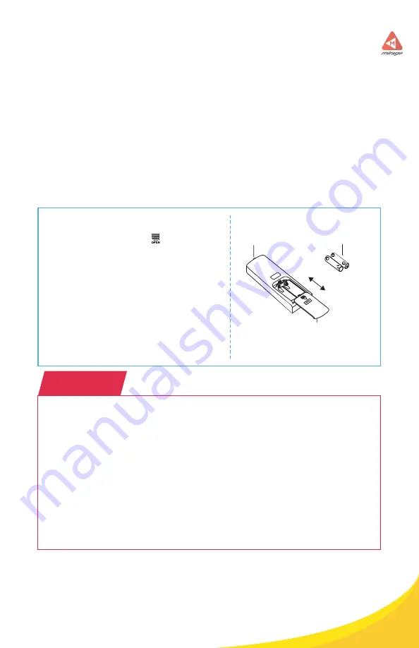 Mirage IAXH090A Owner'S Manual Download Page 18