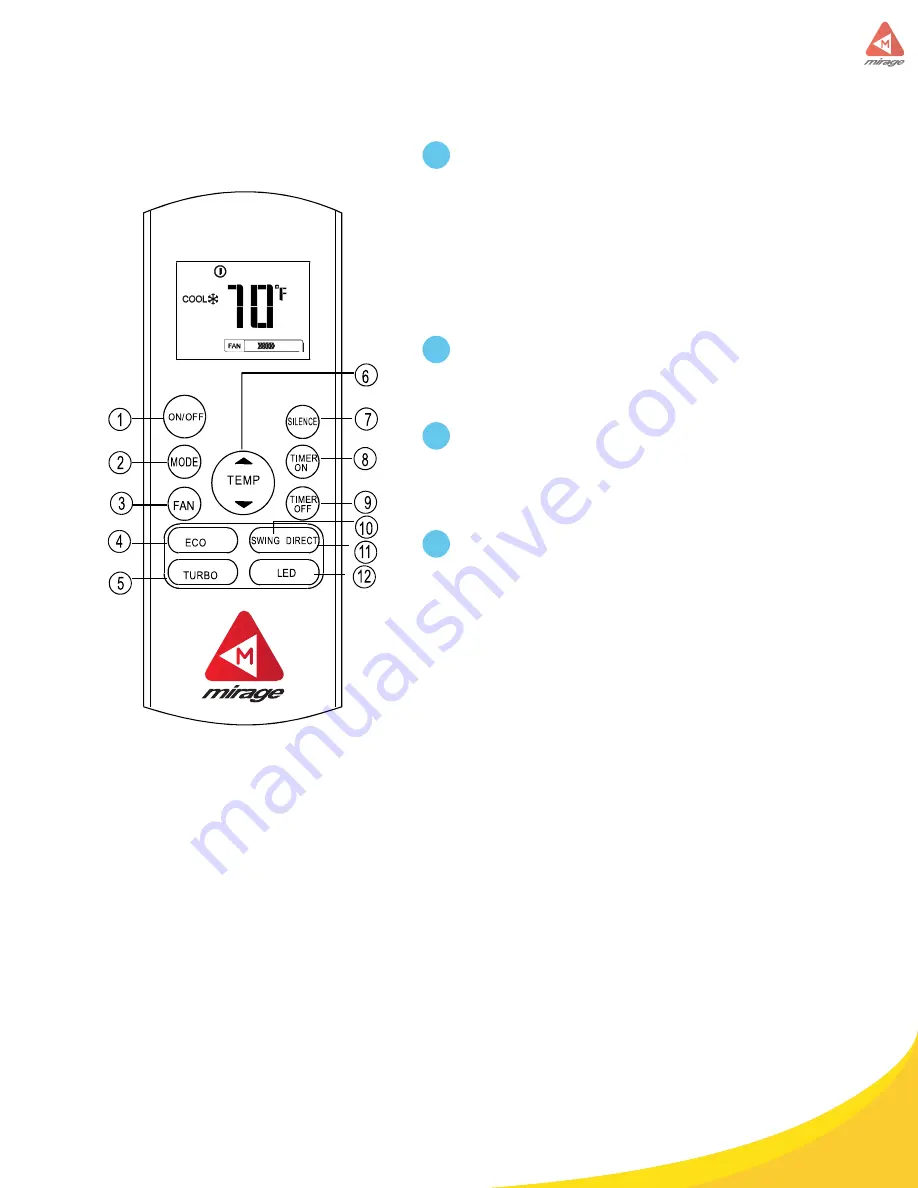 Mirage IVEH121A Owner'S Manual Download Page 21