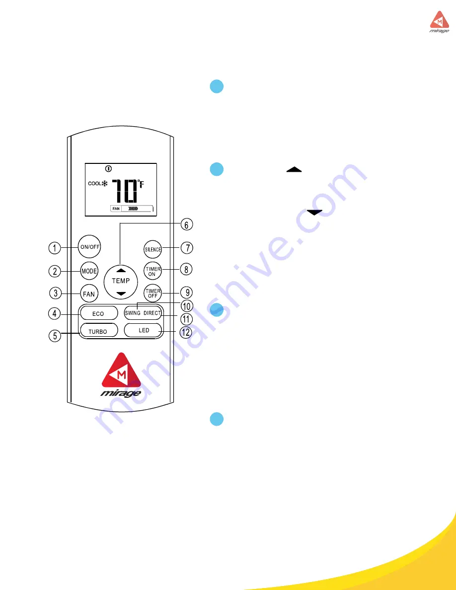 Mirage IVIH121A Скачать руководство пользователя страница 20