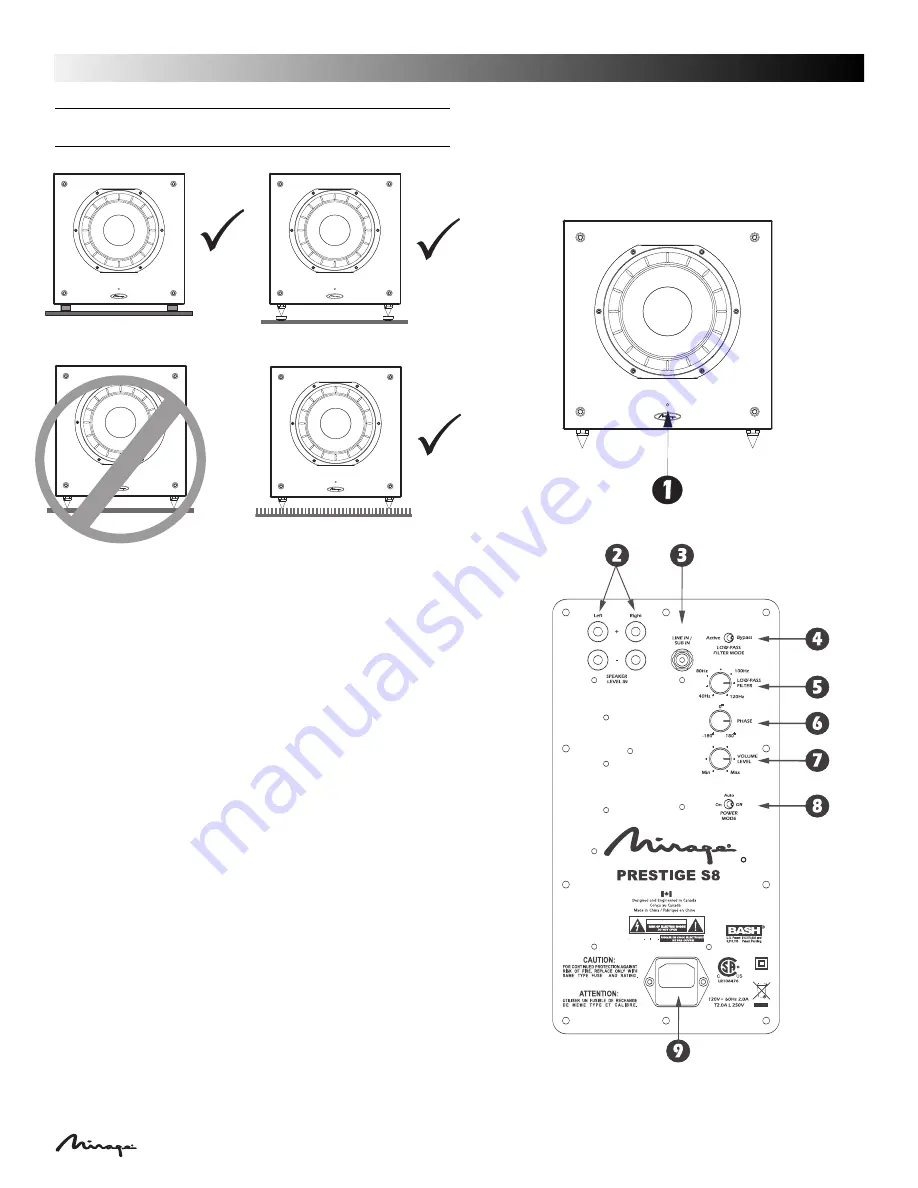 Mirage Prestige S10 Owner'S Manual Download Page 9