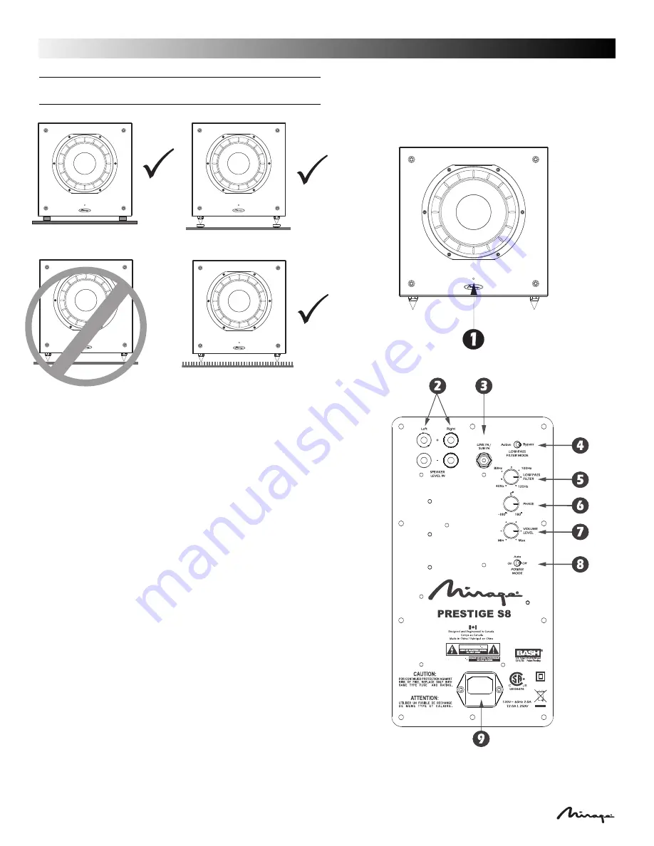 Mirage Prestige S10 Owner'S Manual Download Page 18