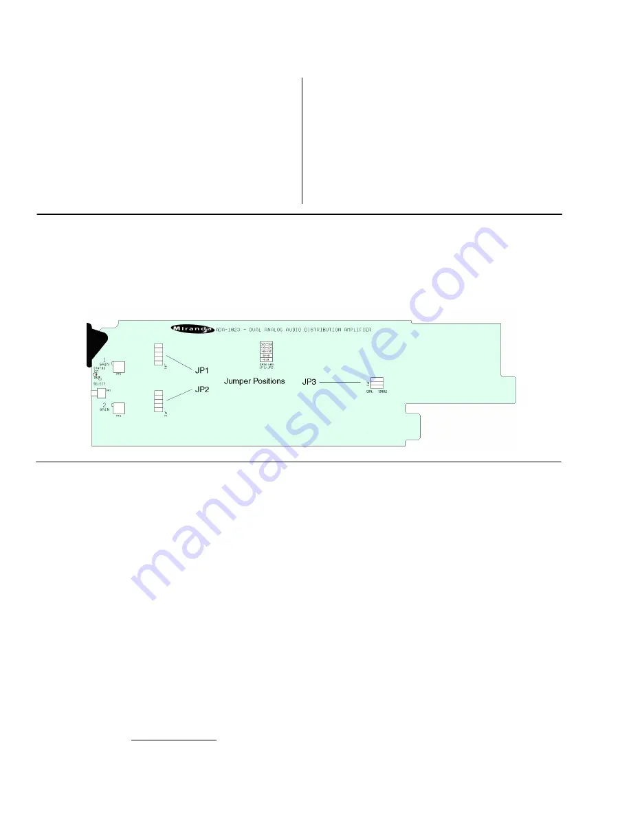 Miranda ADA-1023 Manual To Installation And Operation Download Page 4