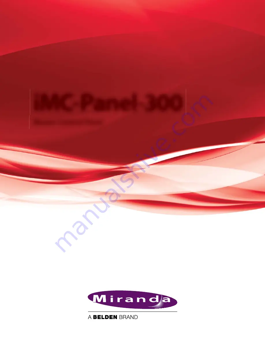 Miranda iMC-Panel-300 Скачать руководство пользователя страница 1