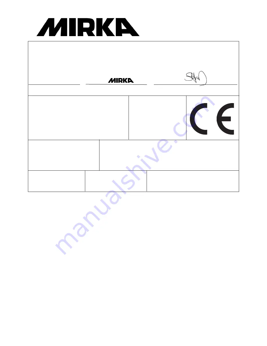 MIRKA AP 300NV Operating Instructions Manual Download Page 51