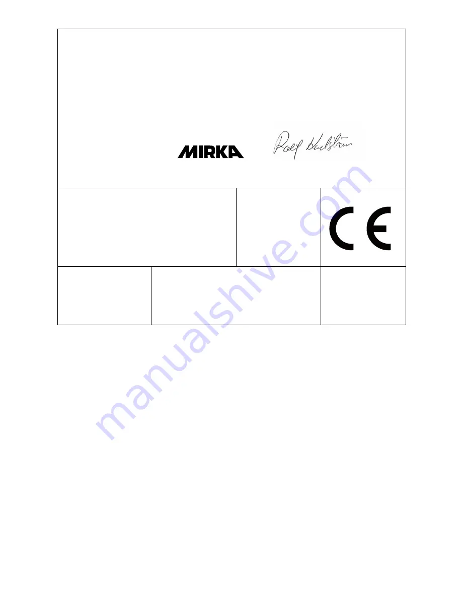 MIRKA CEROS325CV Operating Instructions Manual Download Page 83