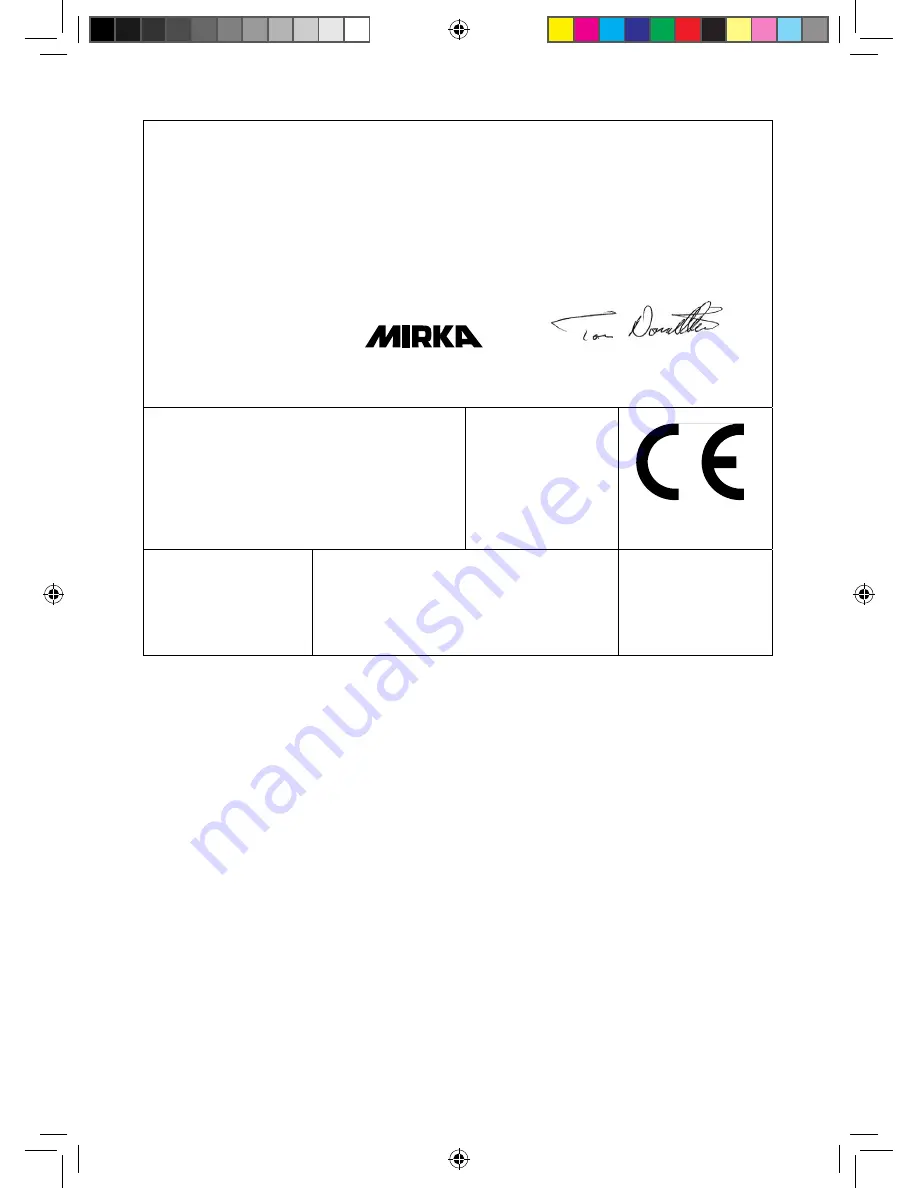 MIRKA ceros550 cv Operating Instructions Manual Download Page 62