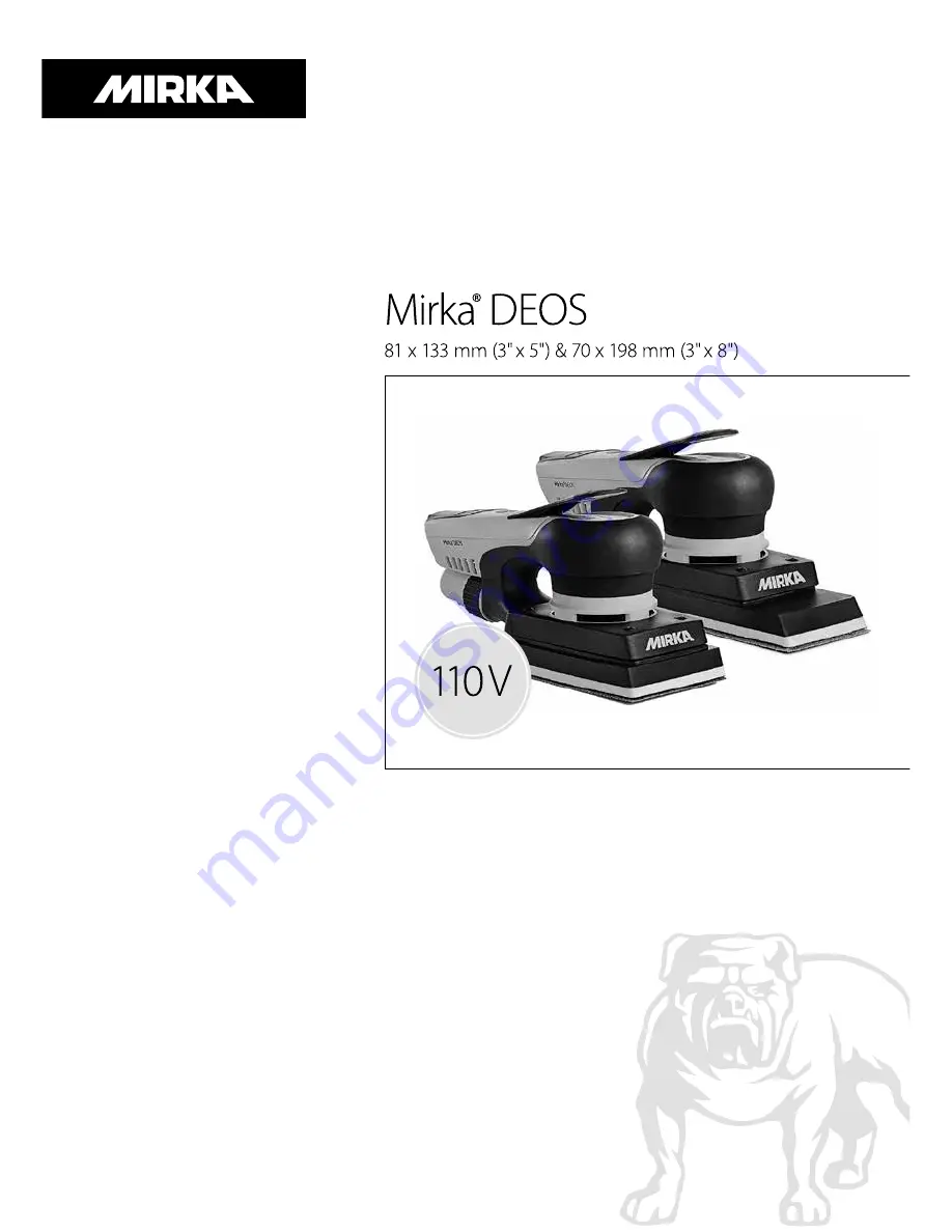 MIRKA DEOS 353X CV Operating Instructions Manual Download Page 1