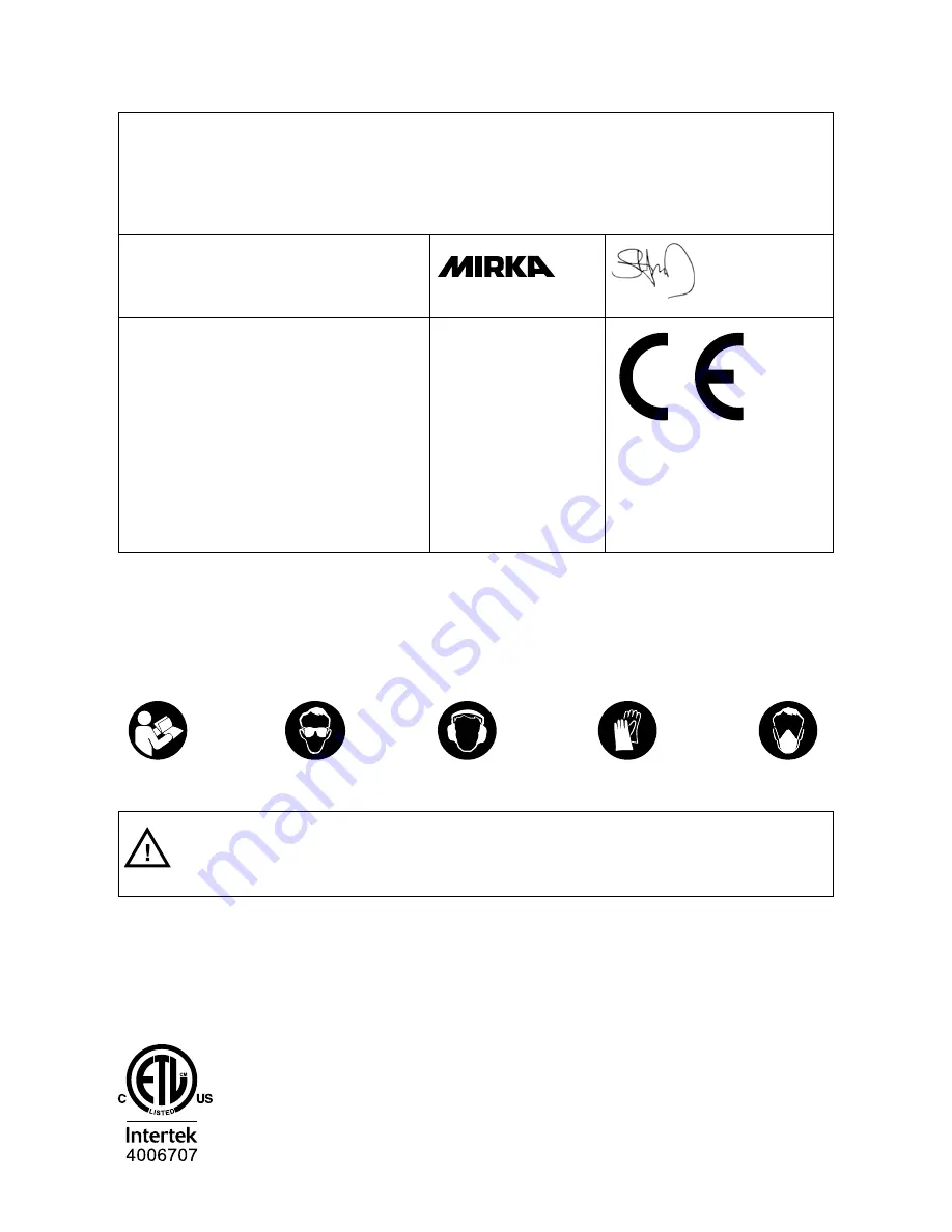 MIRKA DEOS 353X CV Operating Instructions Manual Download Page 14