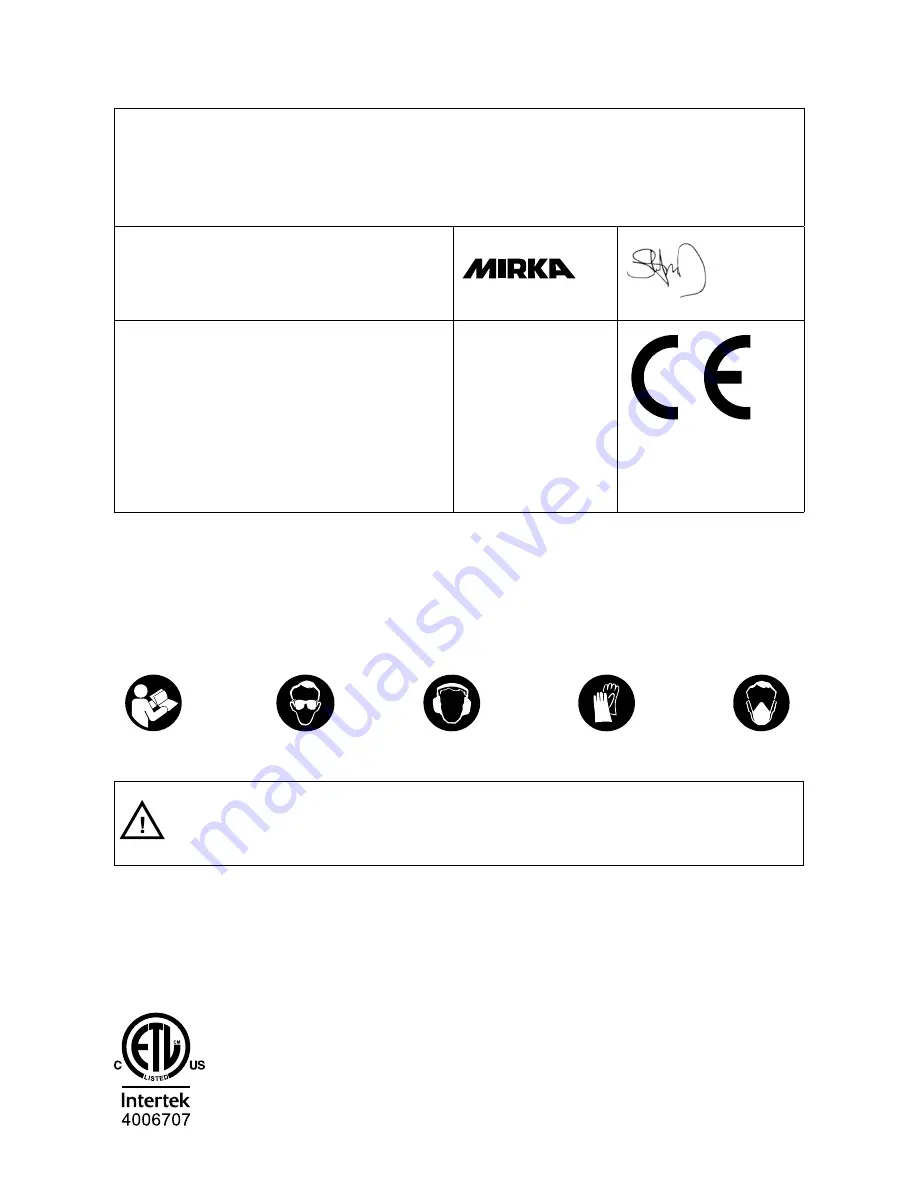 MIRKA DEOS 353X CV Operating Instructions Manual Download Page 26