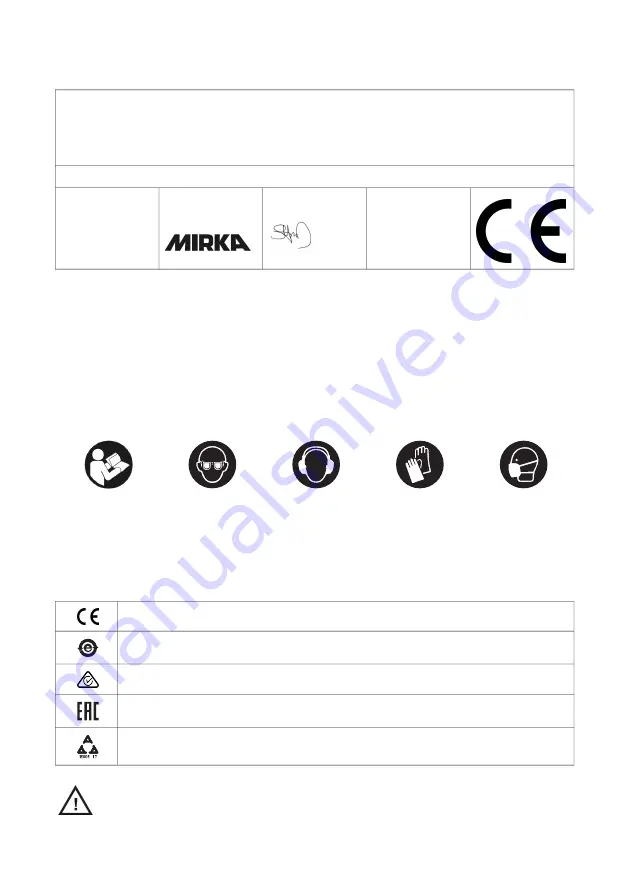 MIRKA LEROS 950CV Operating Instructions Manual Download Page 66