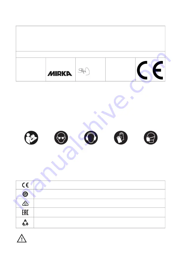 MIRKA LEROS 950CV Operating Instructions Manual Download Page 85