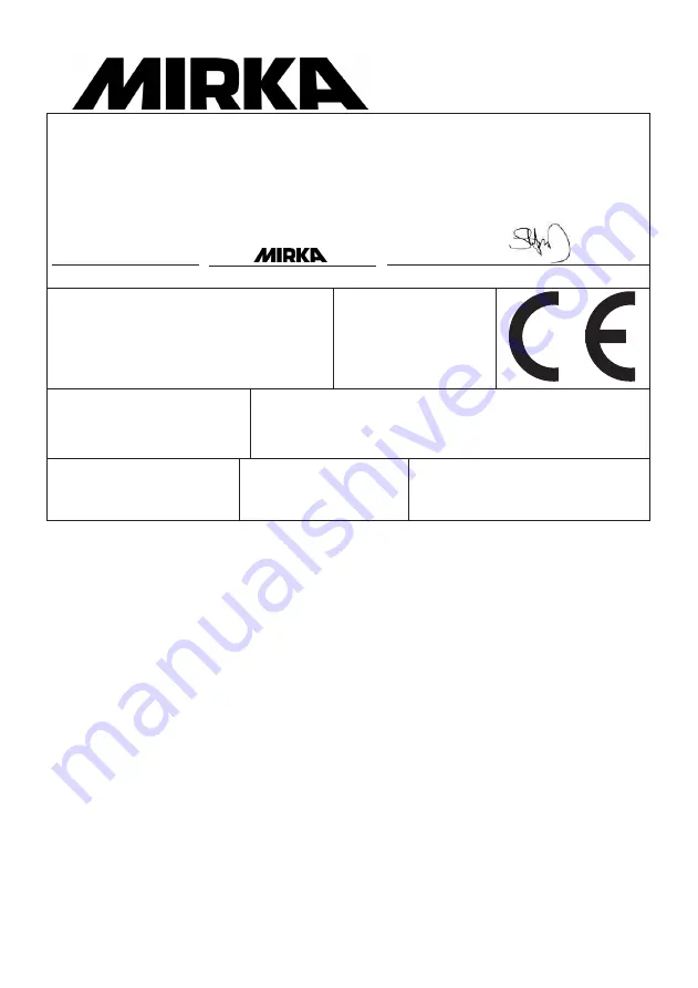 MIRKA OS 383CV Manual Download Page 7