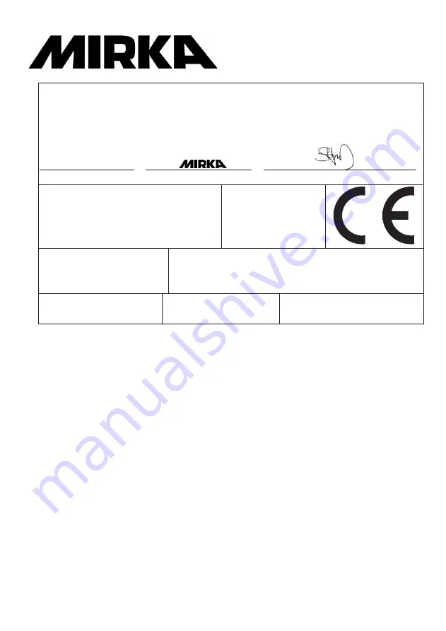 MIRKA OS 383CV Manual Download Page 19