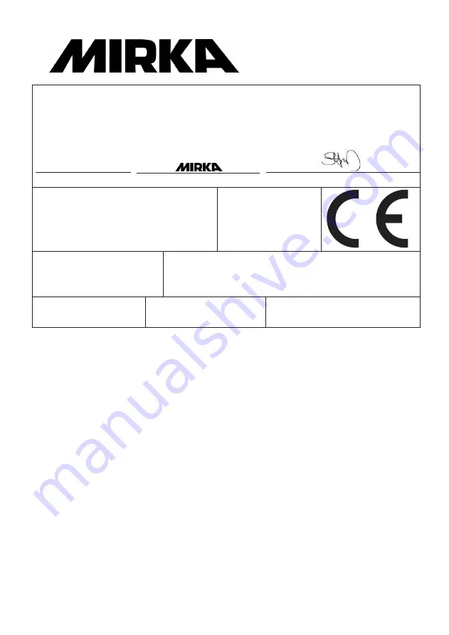 MIRKA OS 383CV Manual Download Page 67