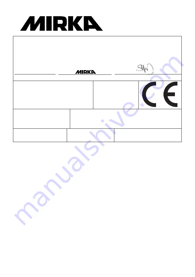 MIRKA OS 383CV Manual Download Page 71