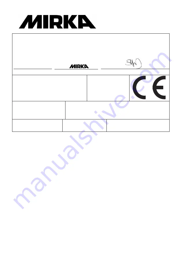 MIRKA OS 383CV Manual Download Page 107