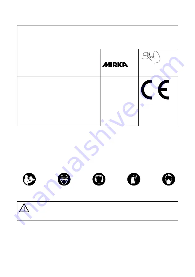 MIRKA PBS 10NV Operating Instructions Manual Download Page 133