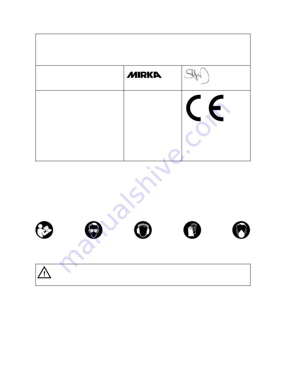 MIRKA PROS 550CV Operating Instructions Manual Download Page 111