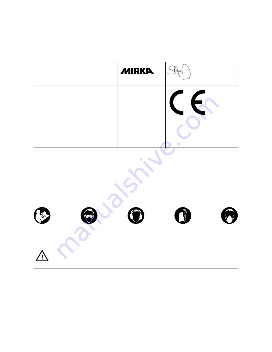 MIRKA PROS 550CV Operating Instructions Manual Download Page 135