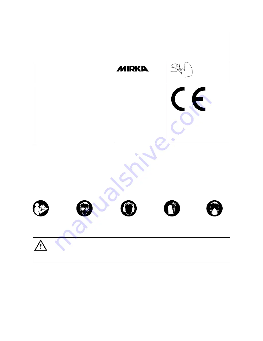 MIRKA PROS 550CV Operating Instructions Manual Download Page 183