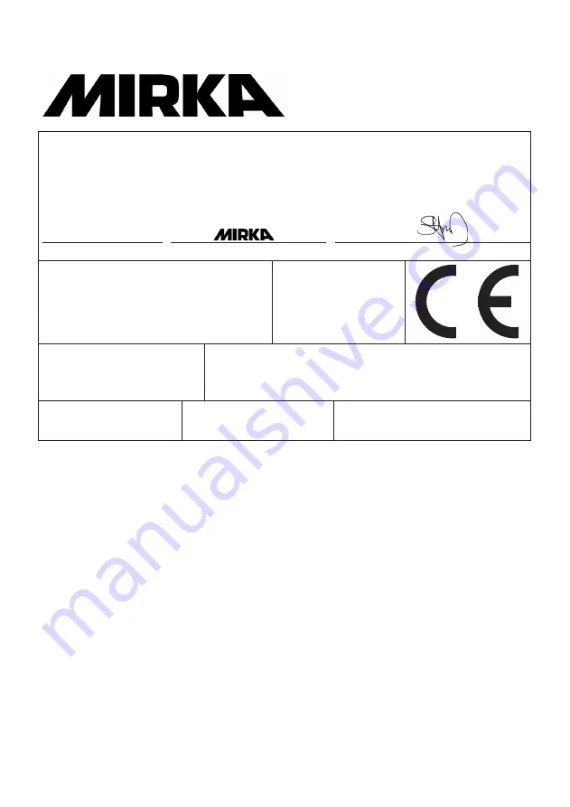 MIRKA PROS 580CV Instructions For Use Manual Download Page 91