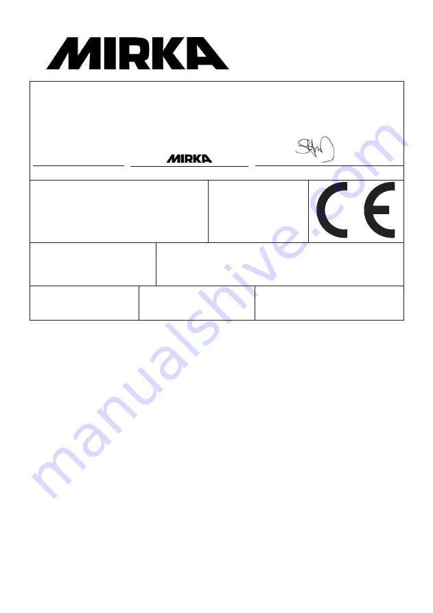 MIRKA PROS 580CV Instructions For Use Manual Download Page 103