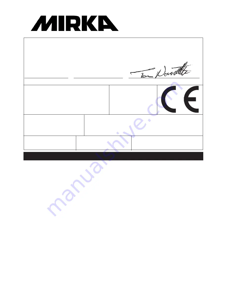 MIRKA ros650cv Operating Instructions Manual Download Page 100