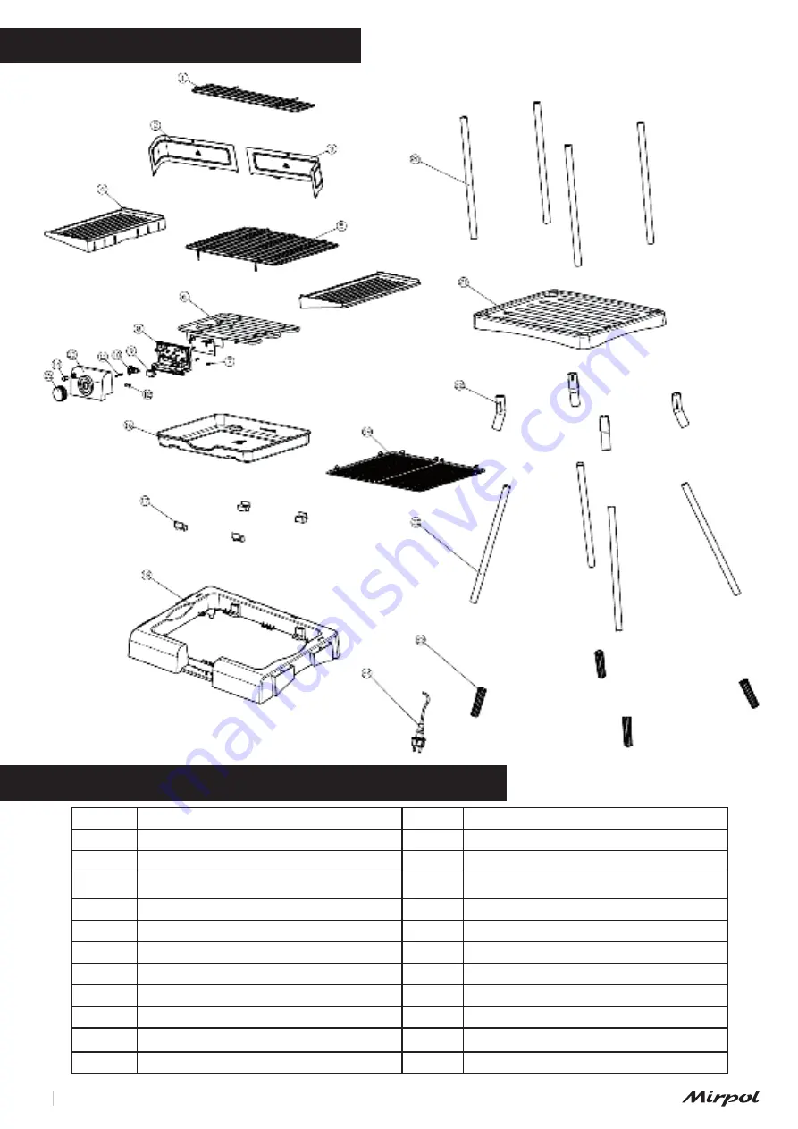 Mirpol BBQ Line MIR-E003 Assembly And Safety Instructions Download Page 4