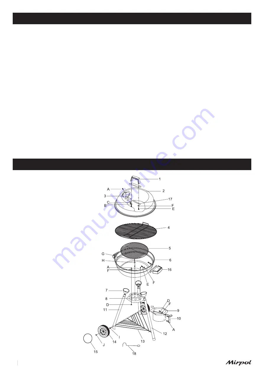 Mirpol BBQ Line MIR2285 Assembly And Safety Instructions Download Page 10