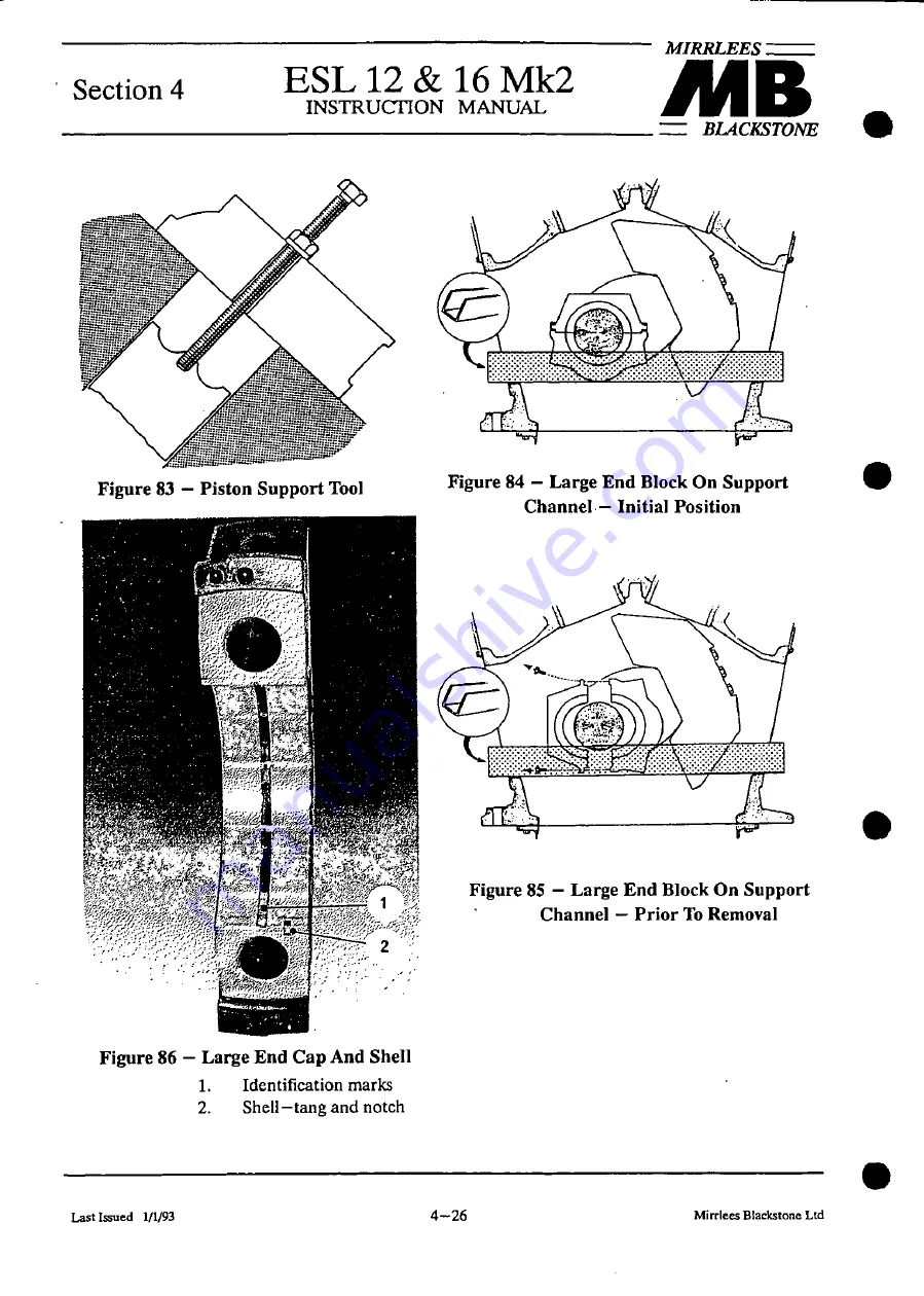 MIRRLEES BLACKSTONE ESL12 MK2 Instruction Manual Download Page 102