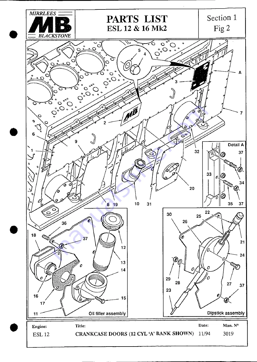 MIRRLEES BLACKSTONE ESL12 MK2 Instruction Manual Download Page 280