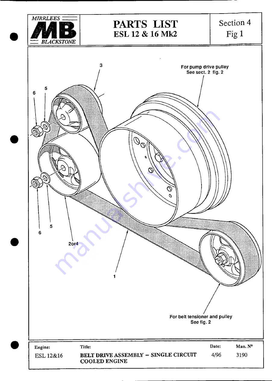 MIRRLEES BLACKSTONE ESL12 MK2 Instruction Manual Download Page 294