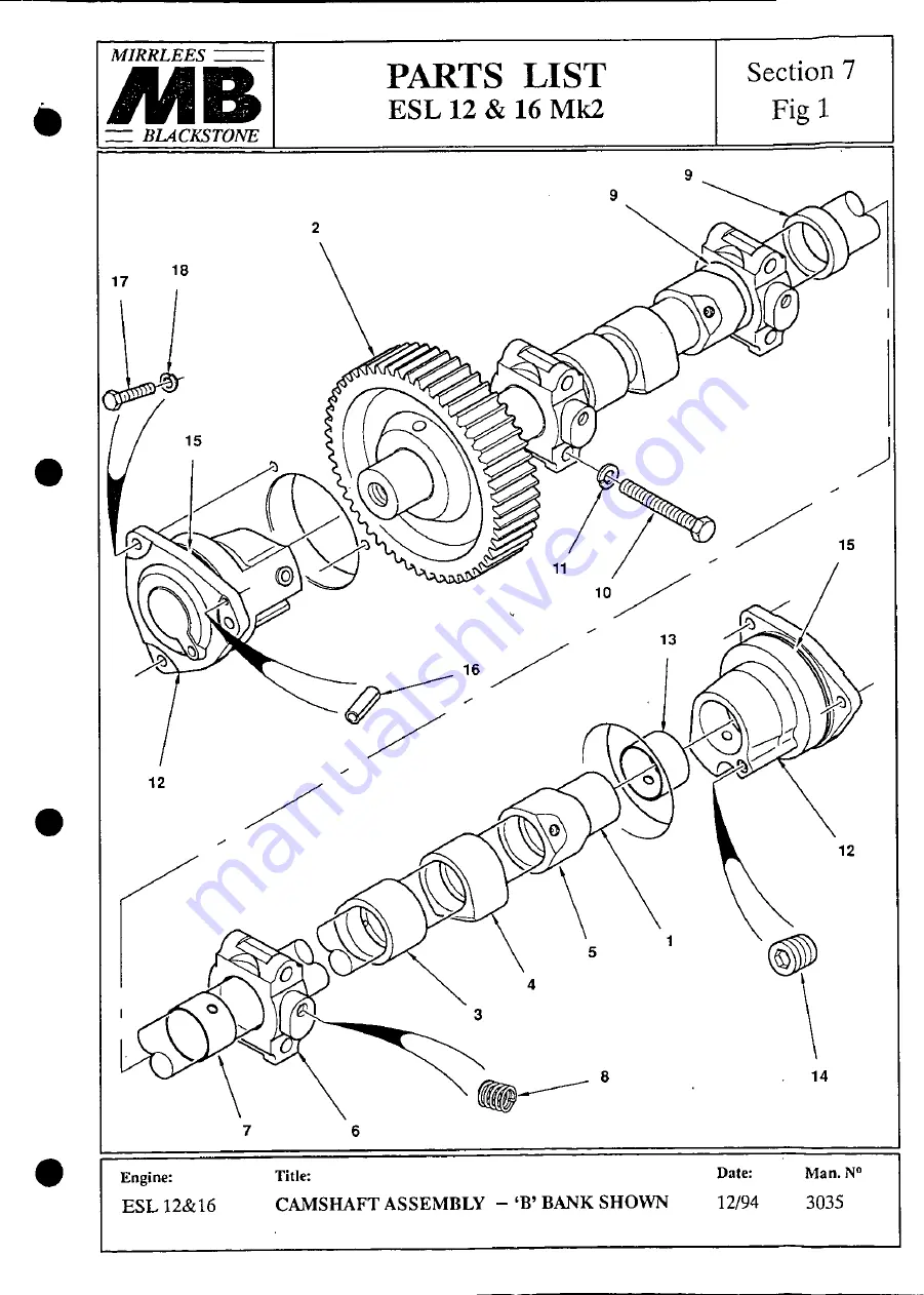 MIRRLEES BLACKSTONE ESL12 MK2 Instruction Manual Download Page 304